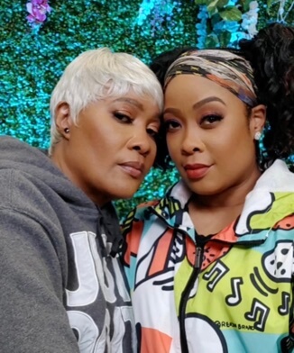 Nadine Brewer with her daughter Da Brat.